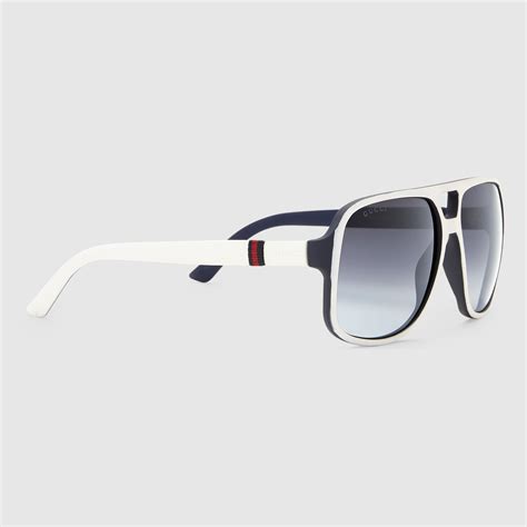 gucci strawberry sunglasses|white gucci sunglasses men's.